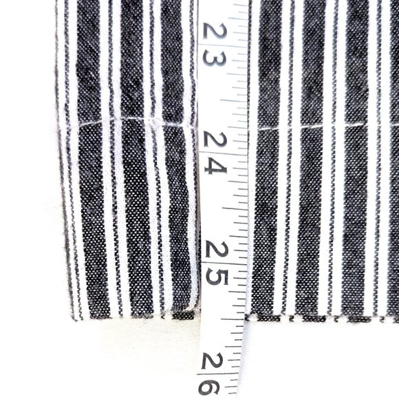 Hollister | Ultra High Rise Striped Cotton Gray & White Pants | Size Small - Picture 14 of 14